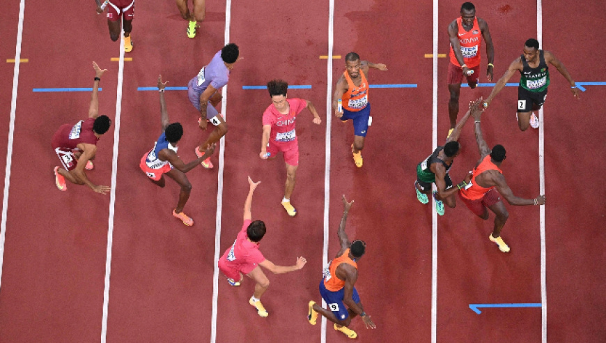 男女, 预赛中因交, 的成绩排名